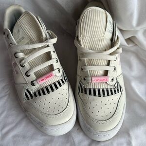 Adidas Cream and Black Sneakers